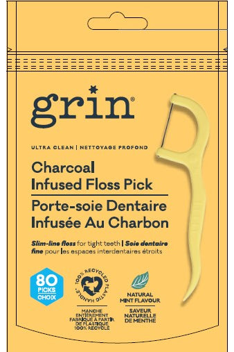 Grin - Floss Picks Ultra Clean Adults, 80 Count