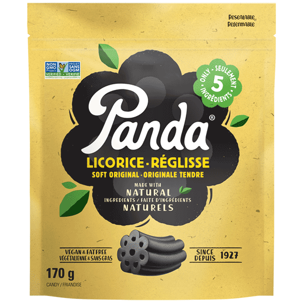 Panda - Soft Black Licorice Bag, 170 g