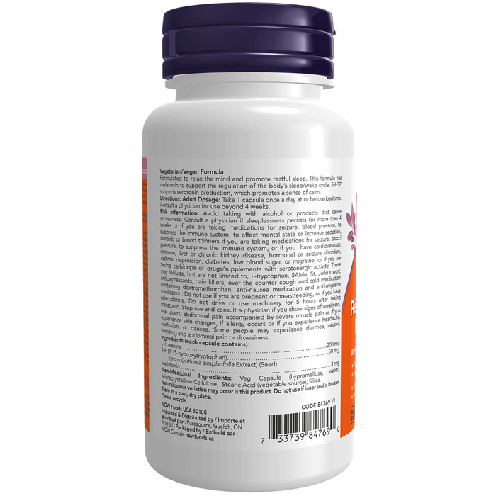 NOW - Sleep Regimen 3-in-1 + Melatonin, 90 VCAPS
