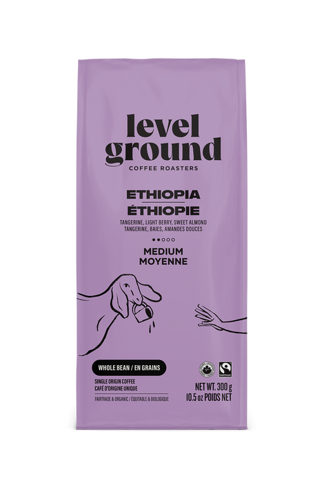 Level Ground Trading Ltd - Ethiopia, Medium & Lovely, Whole Bean, 300 g