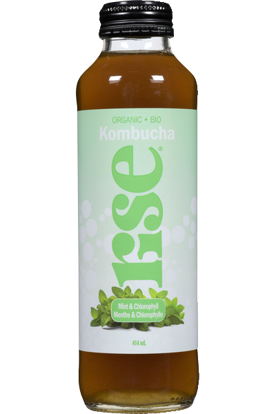 Rise Kombucha - Mint & Chlorophyll, 414 mL