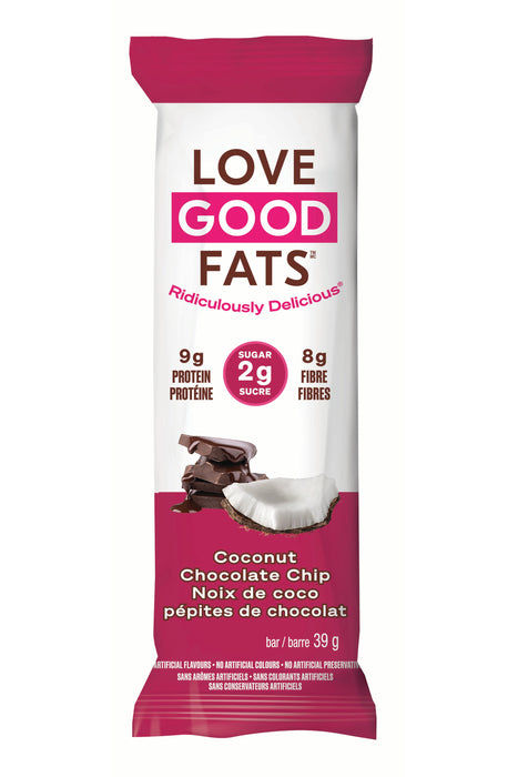 Love Good Fats - Coconut Chocolate Chip Bar, 39 g