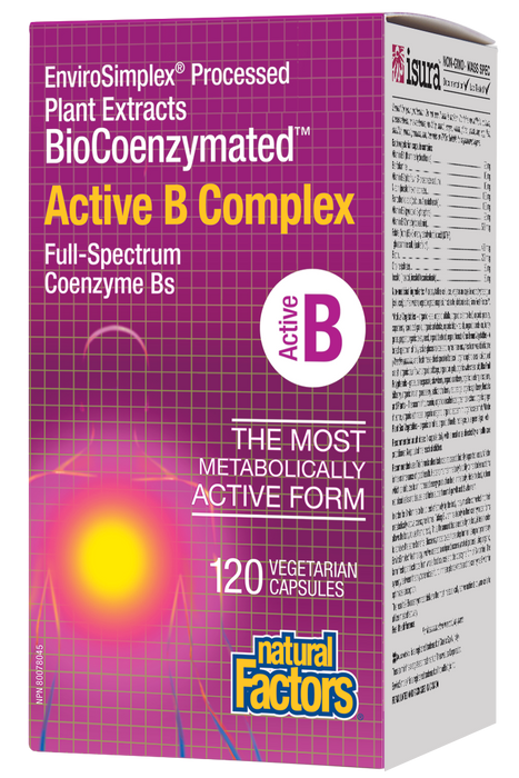 Natural Factors - Active B Complex, 120 VCAPS