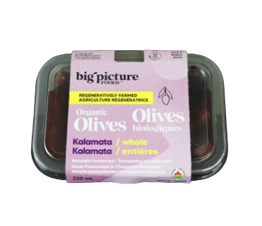 Big Picture Foods - Kalamata Olives - Whole, 220 mL