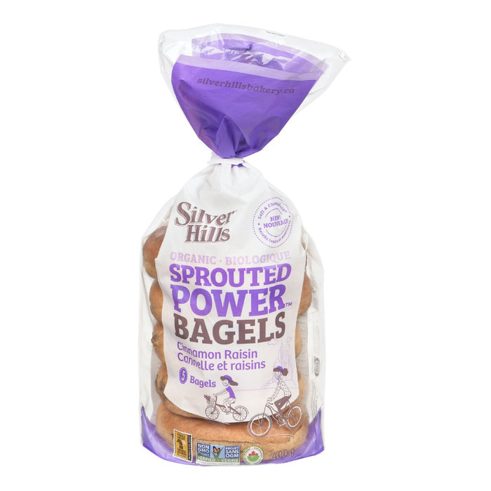 Silver Hills - Organic Sprouted Power Bagels - Cinnamon Raisin, 400 g