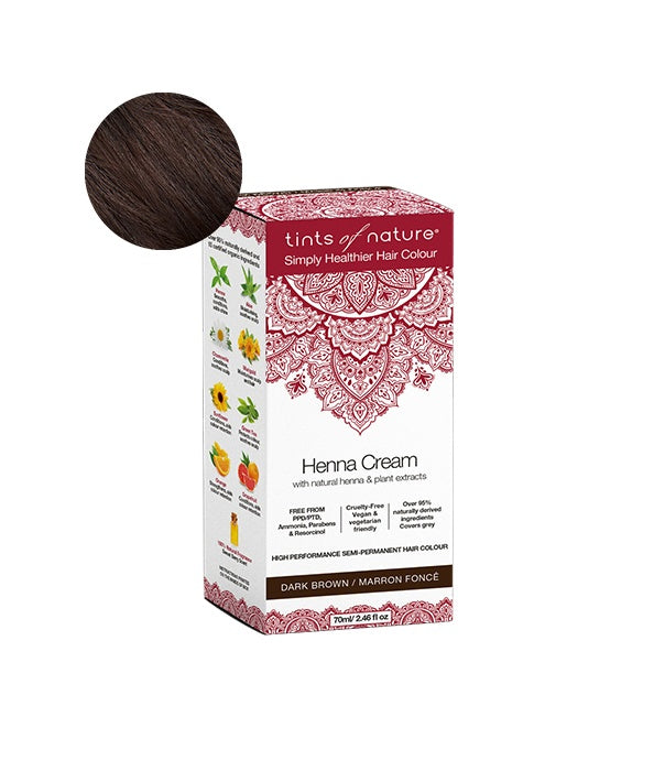 Tints of Nature - Henna Cream, Dark Brown, 70ml