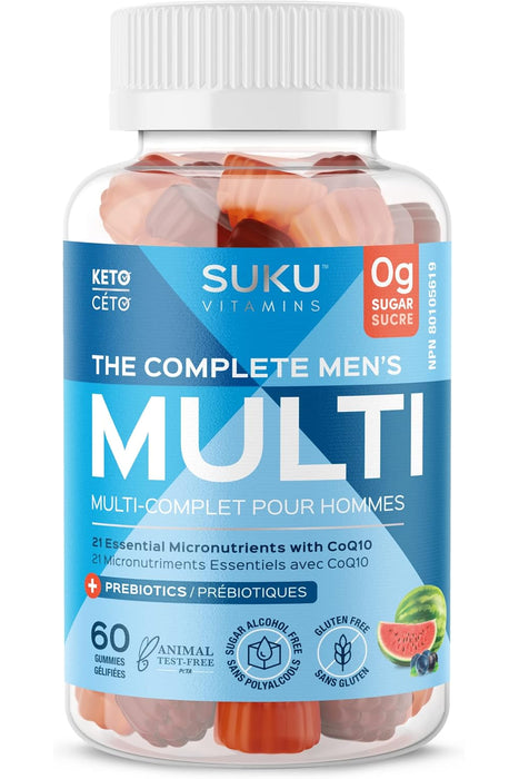 SUKU Vitamins - Complete Men's Multi, 60 Gummies