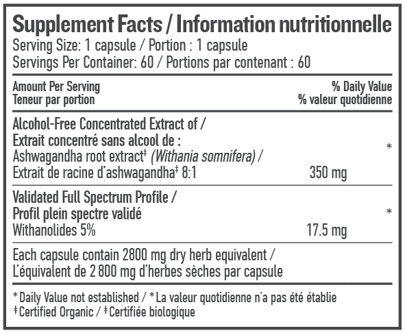 Botanica - Ashwagandha Liquid Phytocaps, 60 caps