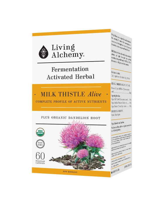 Living Alchemy - Milk Thistle Alive, 60 Caps