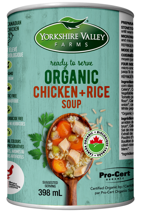 Yorkshire Valley - Chicken & Brown Rice Soup, 398 mL