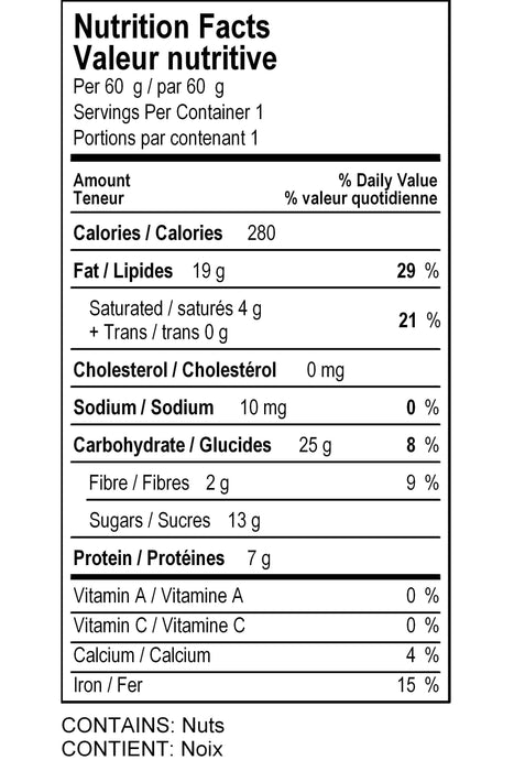 Sweets from the Earth - Chocolate Chewy Nut Bar, 75 g