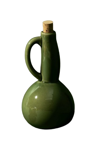 Gharyan Stoneware - Stoneware Oil Bottle Dadasi - Green, Each