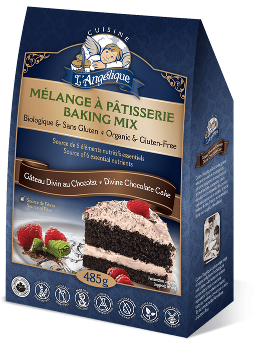 Cuisine L'Angelique - Chocolate Divine Cake Mix Gluten Free, 485 g