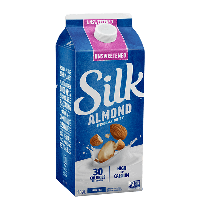 Silk - Unsweetened Original Almond Beverage, 1.89 L