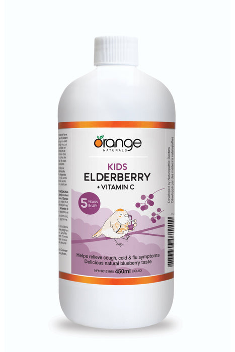Orange Naturals - Kids Elderberry + Vitamin C, 450 mL