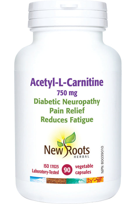 New Roots Herbal - Acetyl-L-Carnitine 750 mg, 90 Caps