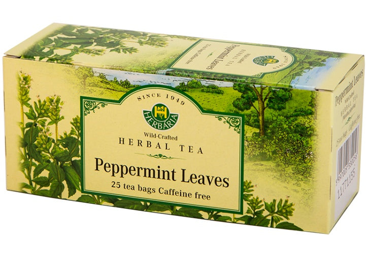 Herbaria - Peppermint Leaves Tea, 25 Count