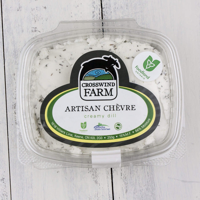 Crosswind Farm - Chevre Creamy Dill Goat Cheese Spread, 250 g