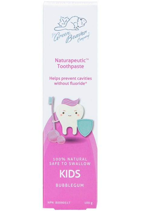 Green Beaver - Naturapeutic Toothpaste (Kids) - Bubble Gum, 100 g