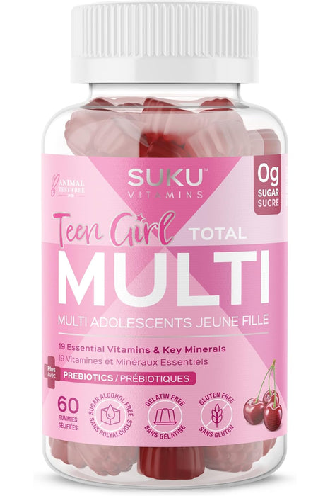 SUKU Vitamins - Teen Girl Total Multi, 60 Gummies