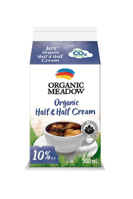Organic Meadow - Organic Half & Half Cream 10% MF, 500 mL