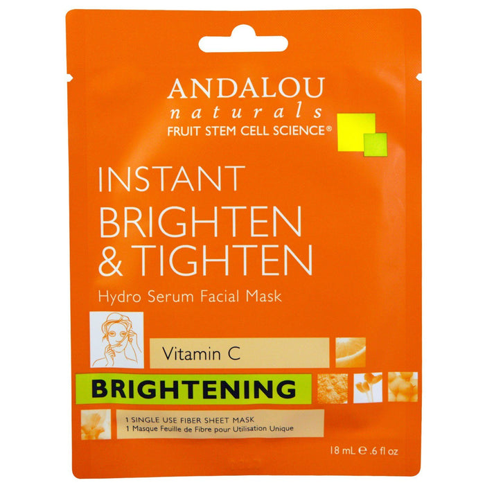 Andalou Naturals - Facial Sheet - Brightening, 18ML