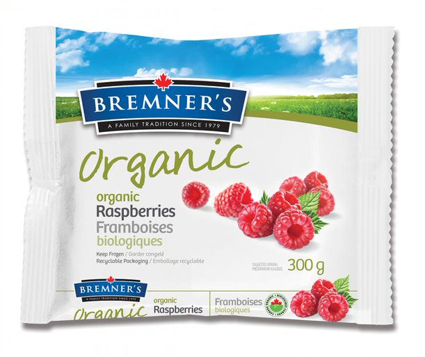 Bremner's Organic - Organic Raspberries, 300 g