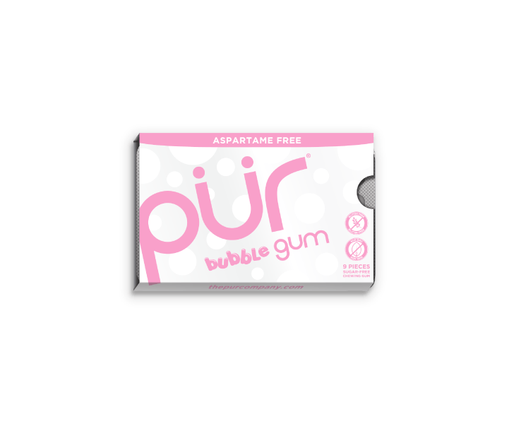 Pur Gum - Bubble Gum, 9 Count