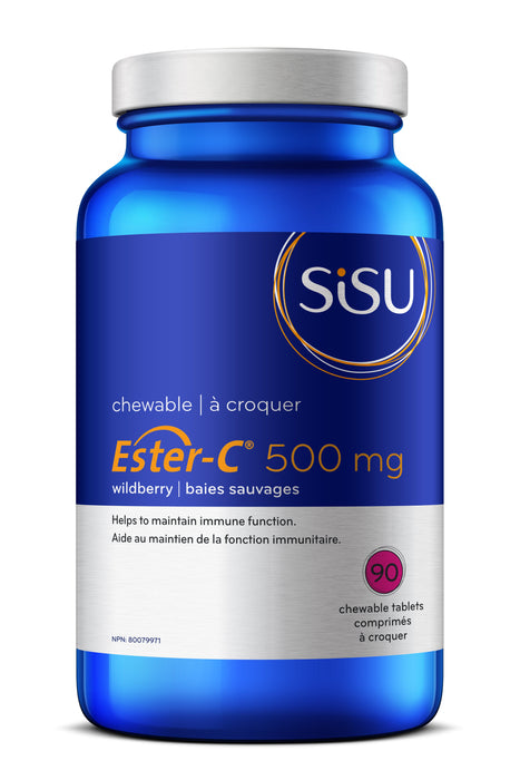 Sisu - Ester-C 500mg Wildberry, 90 CHEWS