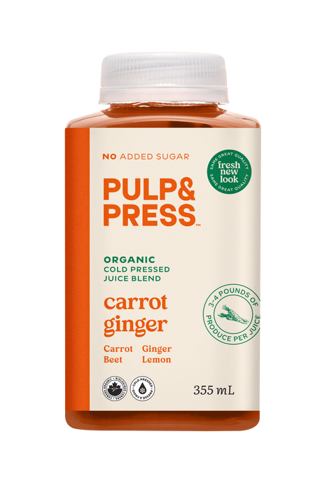 Pulp & Press - Carrot Ginger, 355 mL