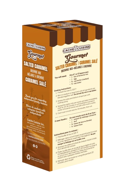 Cache Cuisine - Salted Caramel Brownie Mix, 500 g