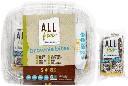 All Free - Brownie Bites, S'Mores, 5x48 g