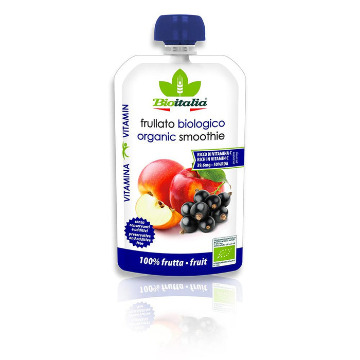Bioitalia - Organic Apple Blackcurrant Puree, 120 g