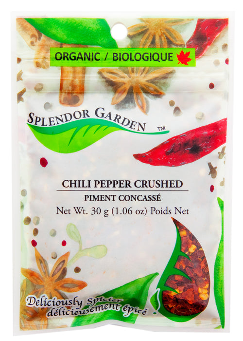 Splendor Garden - Organic Chili Pepper, Crushed, 30 g
