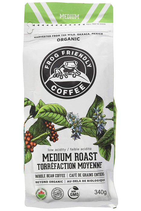 Frog Friendly Coffee - Wild Whole Medium Roast, 340 g