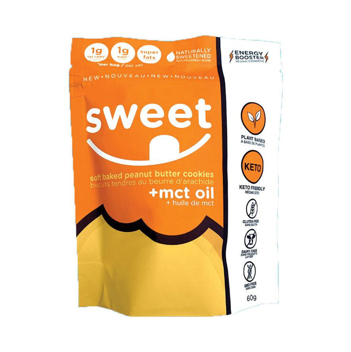 Sweet Nutrition - Soft Baked Peanut Butter Cookies + MCT Oil - 60 g
