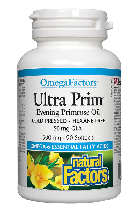 Natural Factors - Ultra Prim® Evening Primrose Oil -90 softgel