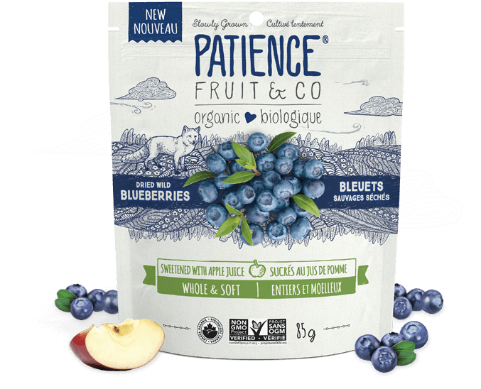 Patience Fruit & Co. - Organic Whole and Soft Blueberries, 85g
