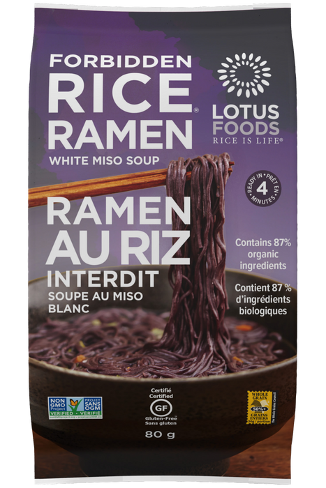 Lotus Rice - Forbidden Rice® Ramen - Black Rice, 80 g