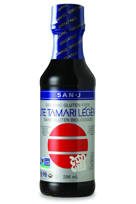 San-J - Organic Lite Tamari Soy Sauce, 296 mL