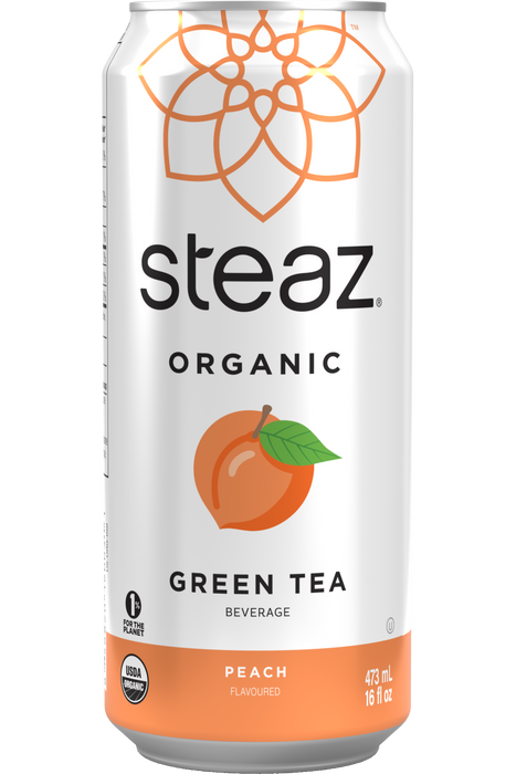 Steaz - Peach Iced Green Tea, 473 mL