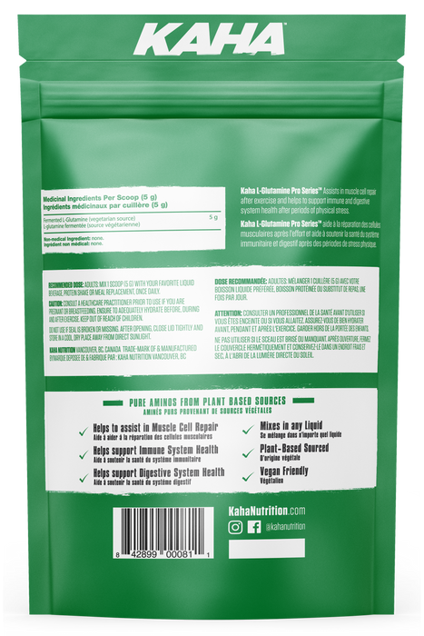 Kaha Nutrition - Plant Based Ferm L-Glutamine, 150 g