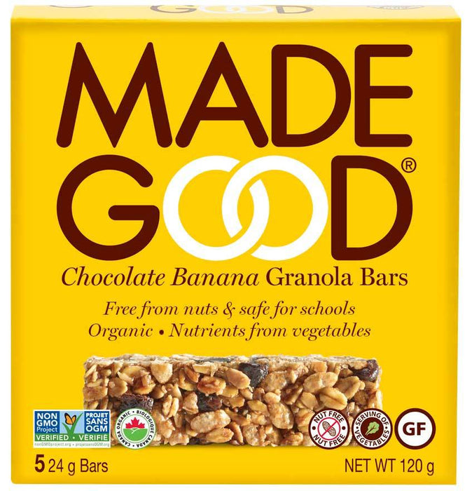 Made Good - Granola Bar - Chocolate Banana, 5x24 g