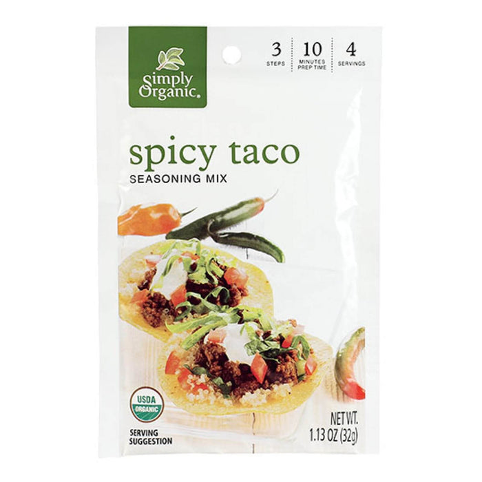 Simply Organic - Spicy Taco Seasoning Mix, 37 g
