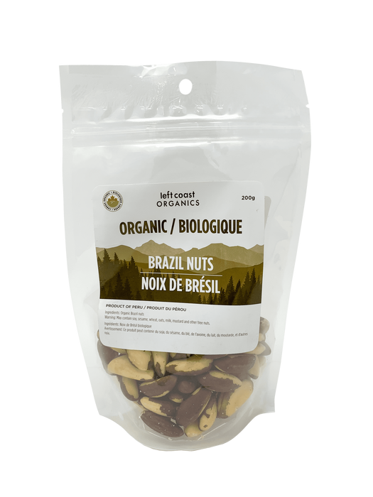 Left Coast Organics - Brazil Nuts, 200 g