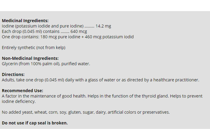 Trophic - Iodine (Liquid), 50ml