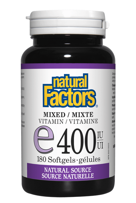 Natural Factors - Mixed E 400iu, 180 softgels