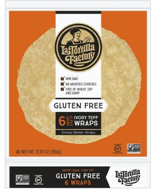 La Tortilla Factory - Gluten Free Wraps, 9.5", 396 g