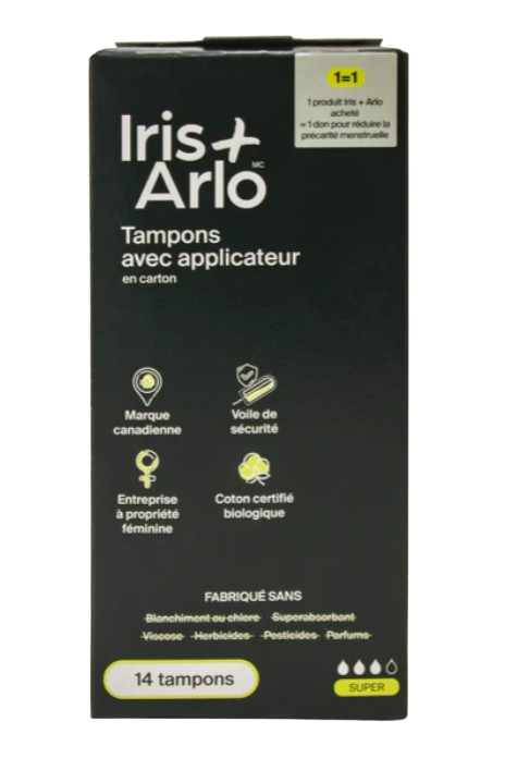 Iris + Arlo - Applicator Tampons - Super, 14 Count