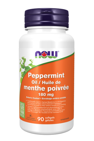 NOW - Peppermint - Enteric Coated, 90 Softgels